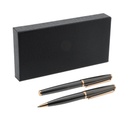 ZORY - Gift Set of Roller and Ball Pen (Black/Rose Gold)