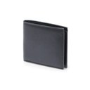 KEMI - Men's Compact Bifold PU Wallet - Black