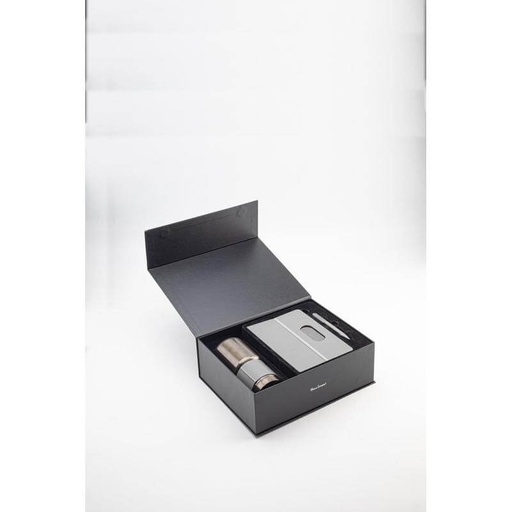 GIESSEN - Hans Larsen Gift Set of Tumbler, Notebook and Pen - Grey