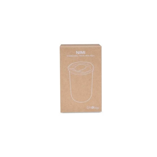 NIMI - Giftology Double Wall Travel Mug 300ml - Red