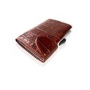 CIKAW - SANTHOME Genuine Leather RFID Cards Wallet Brown