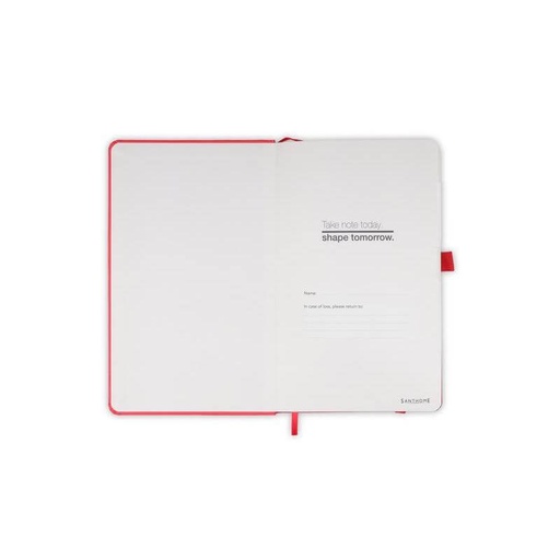 BARON - Santhome Expanded A5 Hard Cover Notebook - Red