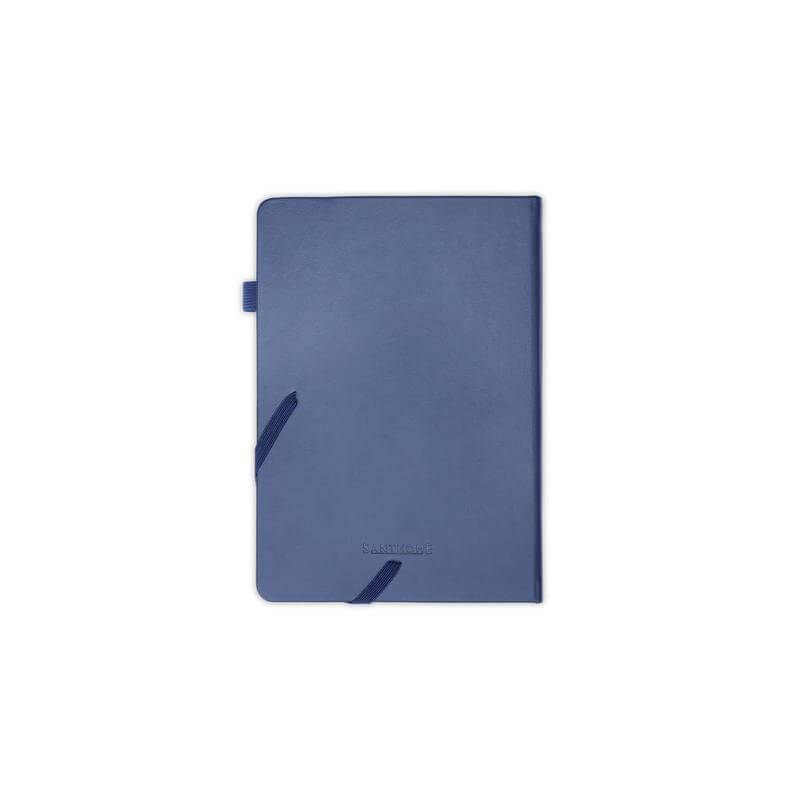 FAROE - Santhome A5 PU Hard Cover Notebook with Pen Loop - Navy Blue