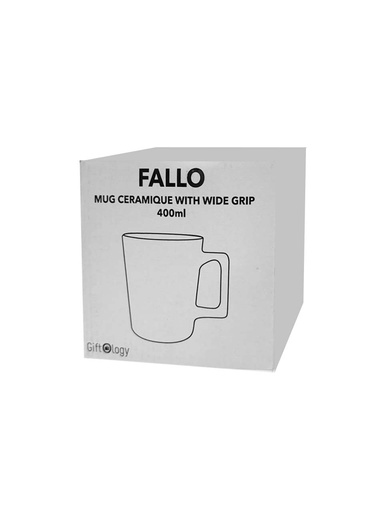 FALLO - Giftology Ceramic Cup with Wide Grip 400 ml - Blue