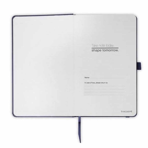 BARON - Santhome Expanded A5 Hard Cover Notebook - Navy Blue