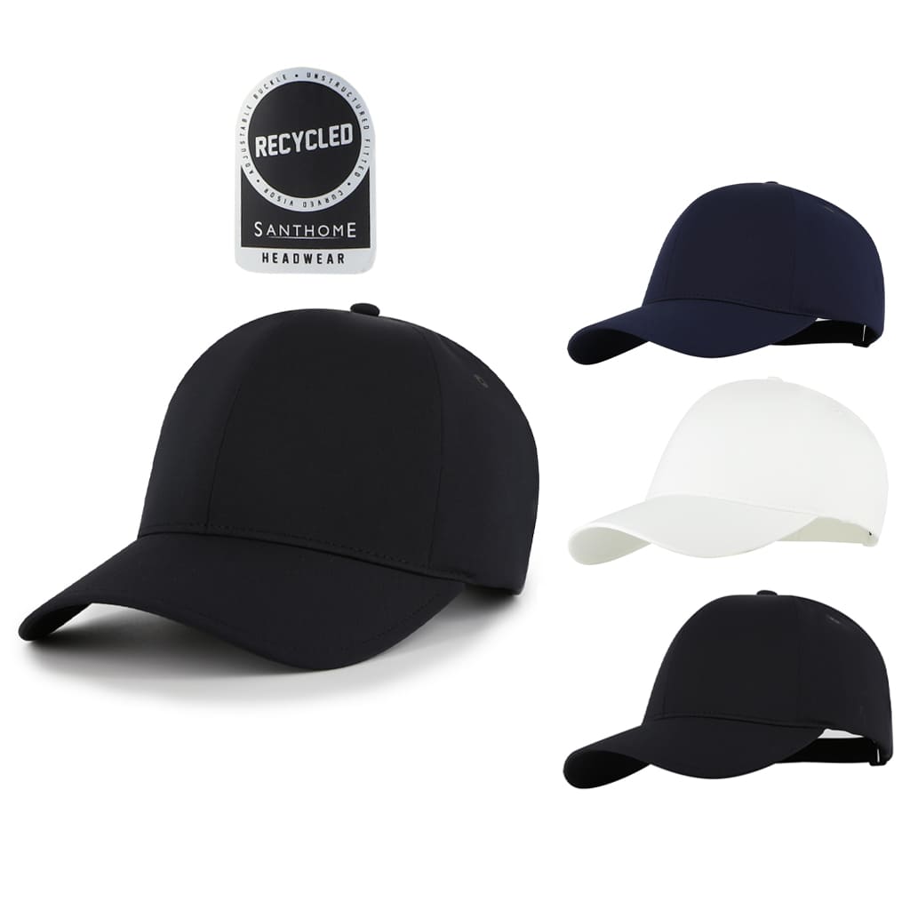 Peak - Santhome Seamless 6 - Panel Cap - Black