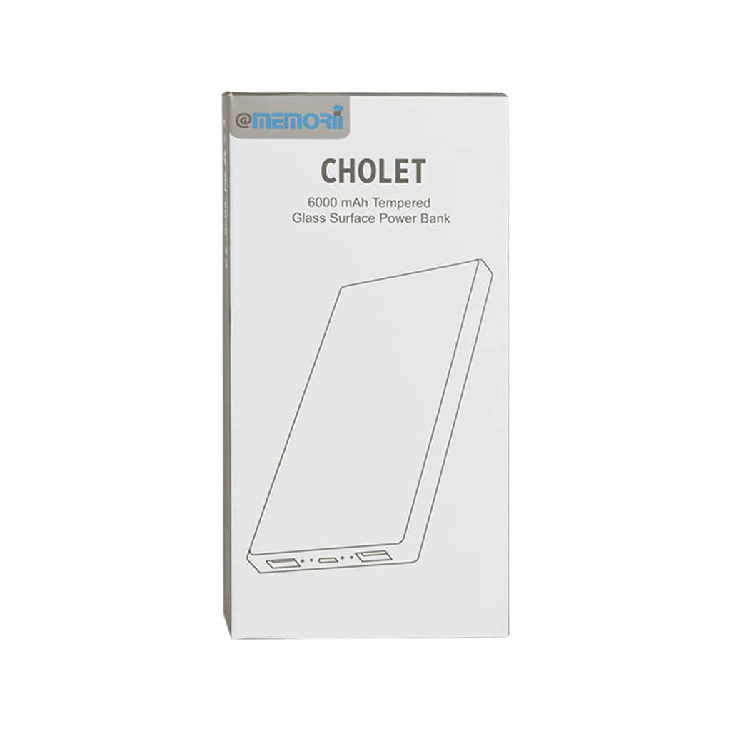 CHOLET - 6000mAh Tempered Glass Powerbank