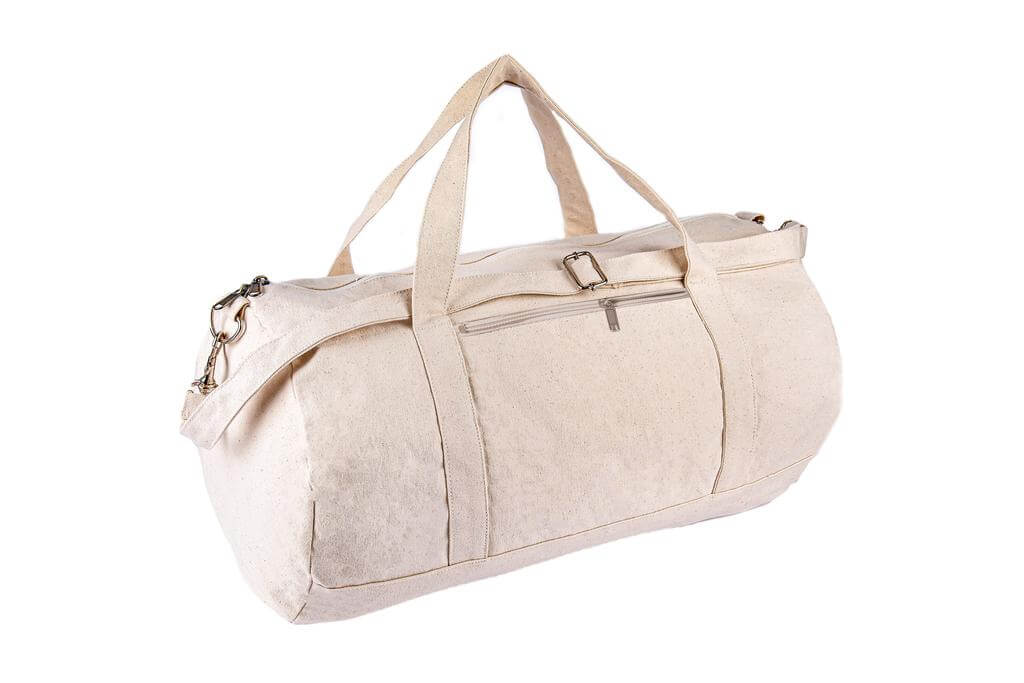 PUEBLA - GRS-certified Recycled Cotton Duffel / Gym Bag - Natural