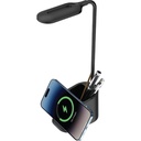 ALMERE - Giftology 3-in-1 Desk Lamp with 15W Wireless Charger & Pen Holder - Black	