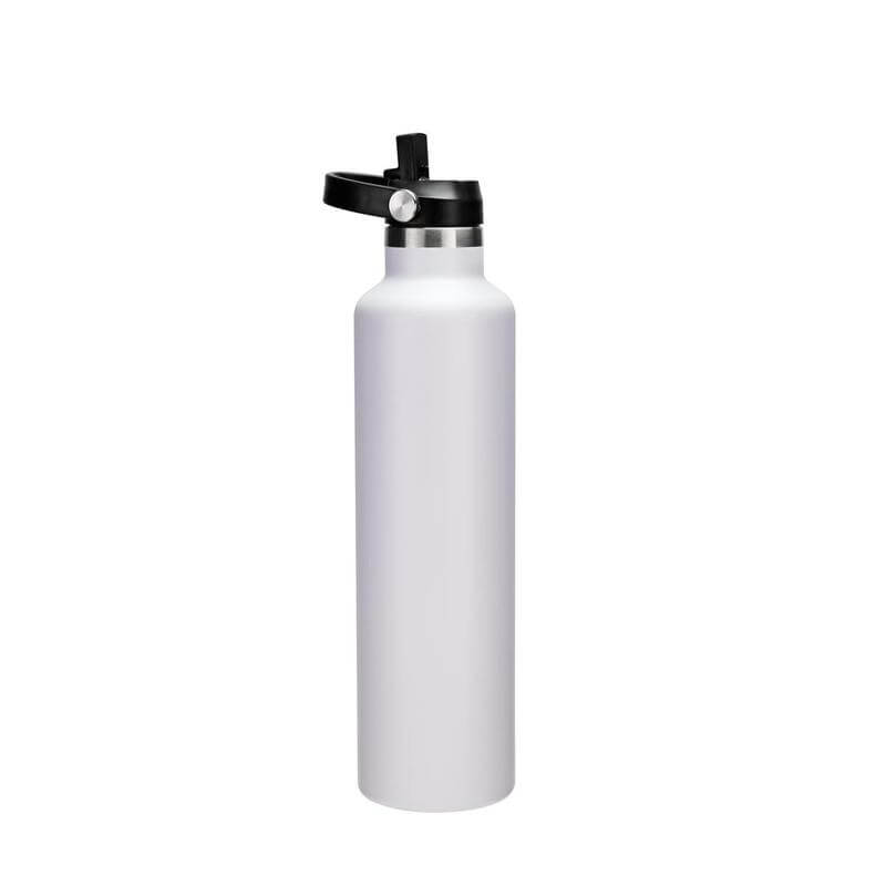 CERVO - Hans Larsen Vacuum Stainless Steel Bottle with Sports Lid - 1L - White