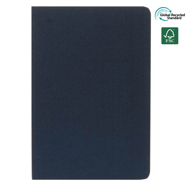 ORSHA - SANTHOME A5 rPET & FSC Certified Notebook - Navy Blue (Anti-Microbial)