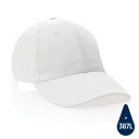 [HWAW 452] Impact AWARE™ 6 Panel 280gr Recycled Cotton Cap - White