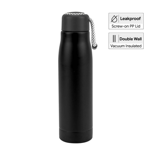 [DWGL 3268] NIMES - Giftology Double Wall Stainless Steel Bottle 550ml - Black